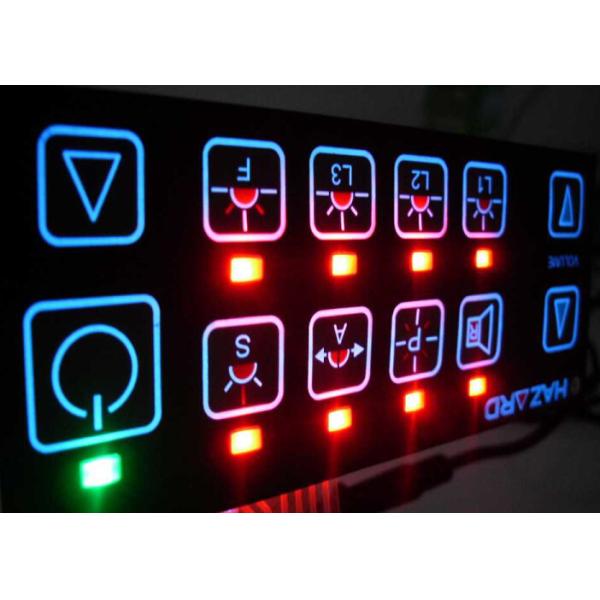 電気バックライトを当てられた LED の膜スイッチ パネルのステッカー、3M467/3M468 接着剤