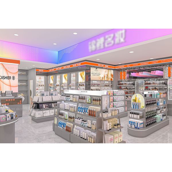 BKC014 Retail Display Showcase Beauty Mall Booth Cosmetic Kiosk Display for Beauty Store Decoration