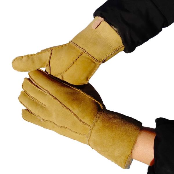 popular shearling sheepskin Gloves sheepskin double face gloves motorcycle gloves men women gloves