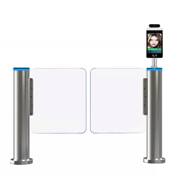 Cylindrical Swing Barrier Turnstile Acrylic Barrier DC Brushless Servo Motor