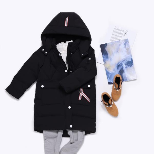 Bilemi Detachable Cap Black Red Gray Down Jacket Baby Girl Parka Kids Winter Down Coat
