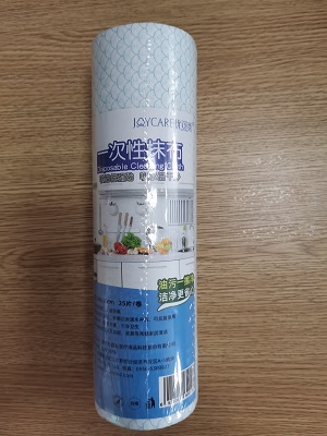 Pp Wooden Nonwoven 24cm X 30cm Disposable Dishwashing Cloths 60GSM