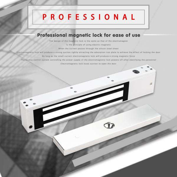 12V / 24V Electronic Magnetic Door Lock 600lb For Access Control System