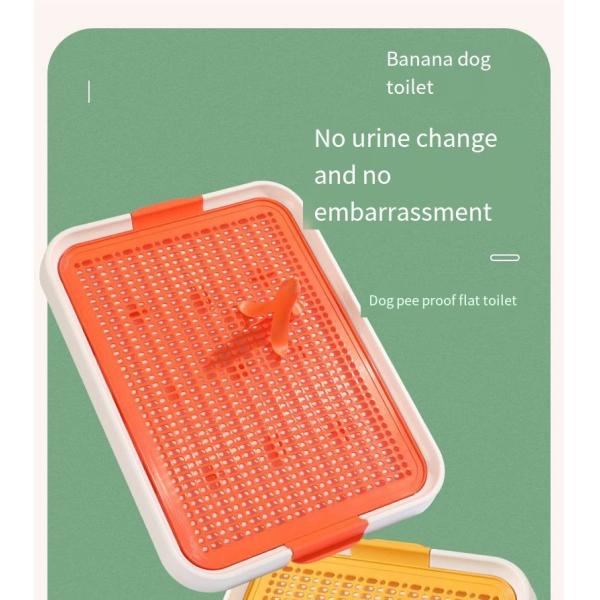 Домашний туалет для домашних питомцев Оригинальный банановый пост Плоский туалет с подносом
