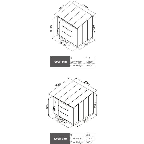 UV Protecting PVC Frame Greenhouse , 8x8 6x8 Polycarbonate Greenhouse