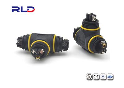 PA66 o material 20A Waterproof o tipo do parafuso do Pin do Pin 3 do divisor 2 do conector de alimentação