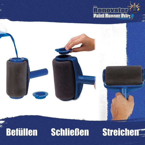 Ролик пластикового бегуна краски Pro со стрессом танка свободным