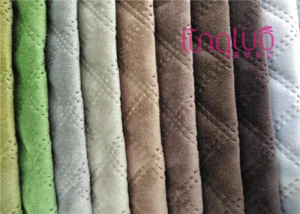 100% Polyester Sofa Cushion Cover Material Plain Dyed 140-320cm Width