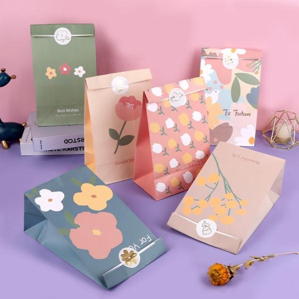 Custom gift bag Valentine's Day birthday gift bag Kraft paper bag Birthday gift packaging bag Storage paper bag