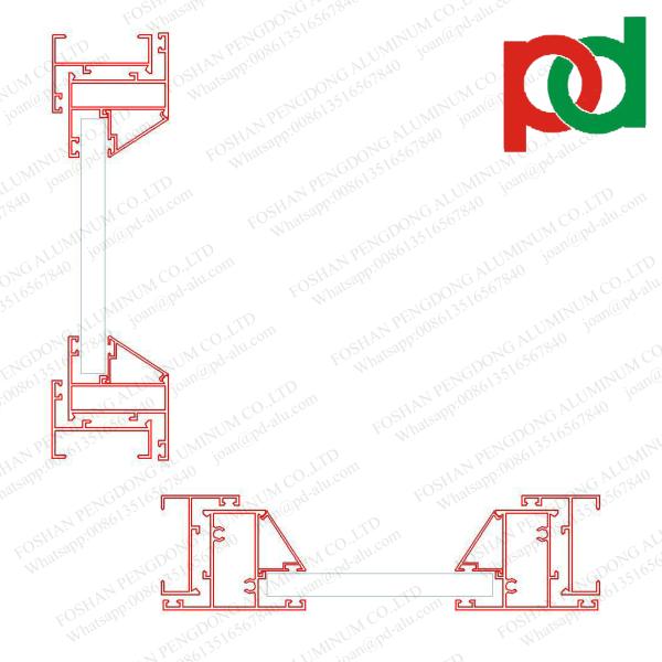 Оконная рама Serie 32 окна профилей штранг-прессования сплава Боливии Santa Cruz