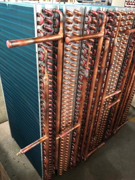 Small Refrigerator HVAC Evaporator Coil Aluminum Louver Fin Copper Tube