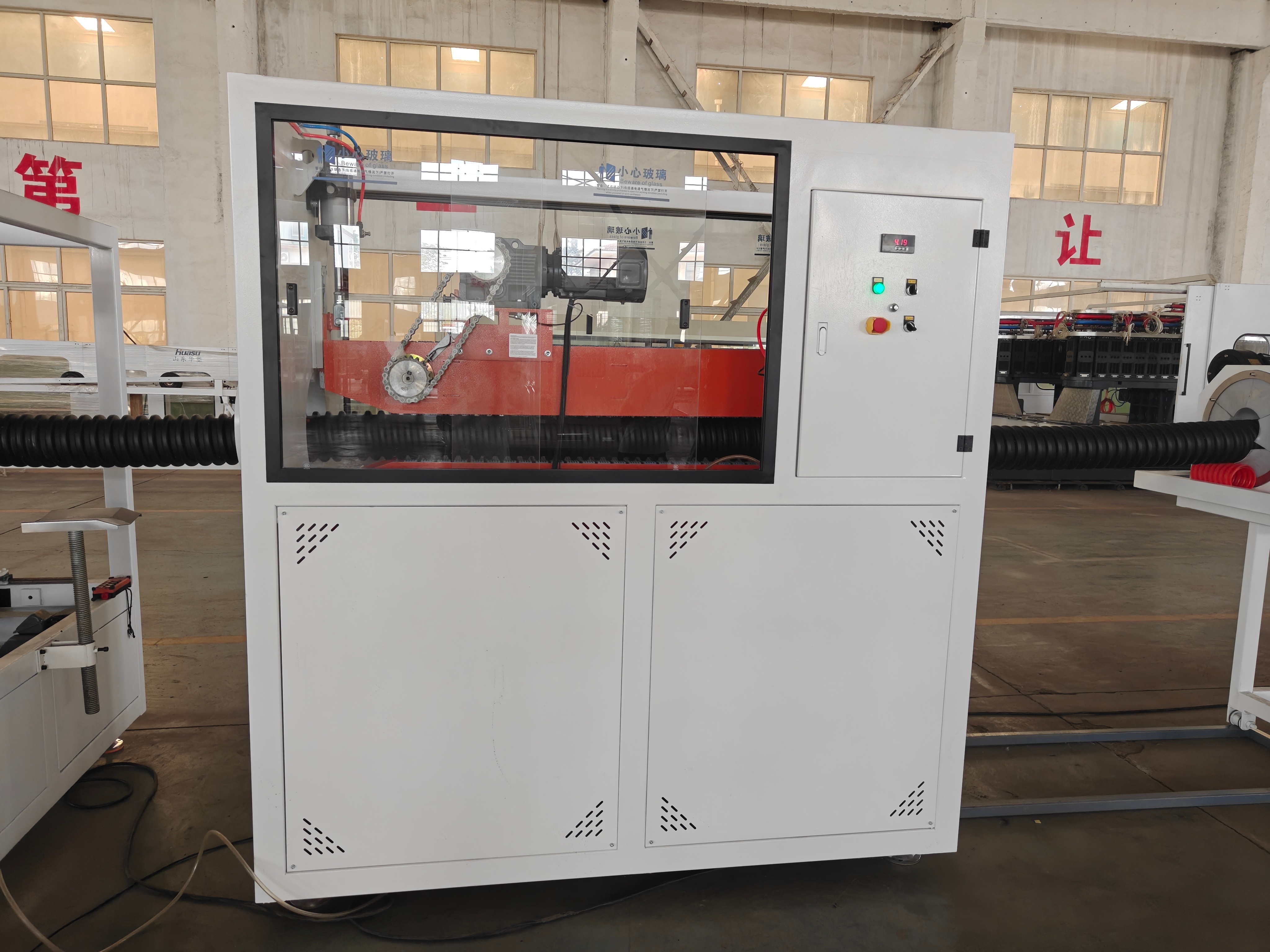 Customized Double Wall Corrugated Pipe Extrusion Line Max Pipe Diameter 1600mm Full Intermeshing Engagement System for Durable Pipe Production