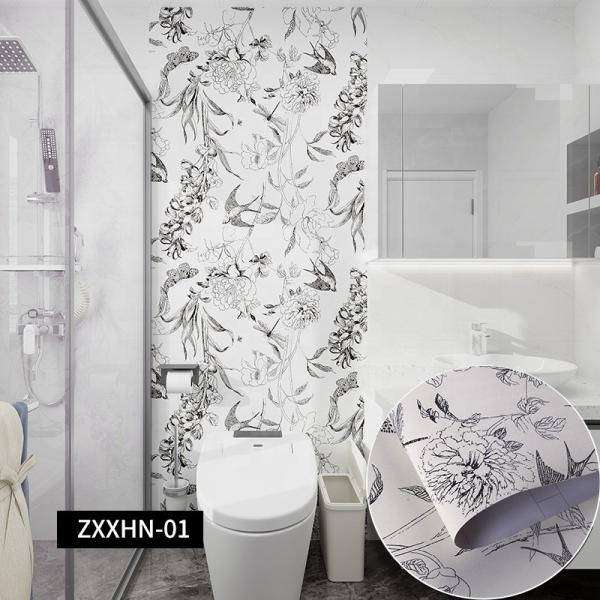 Hotel Wall Decoration Contact Paper Wallpaper Stickers with Self-Adhesive Backing