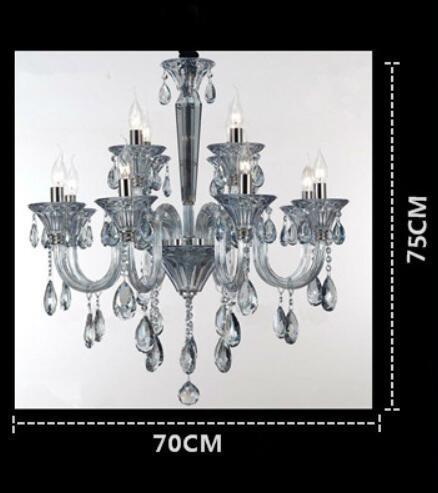 Purple chandelier K9 crystal for Living room Bedroom Lamp (WH-CY-83)