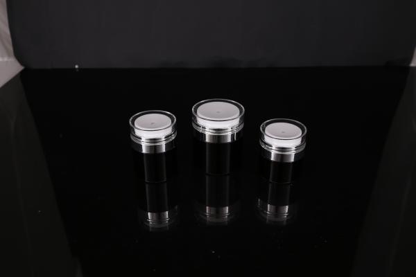 hand lip crystal pump empty square white Screen Printing Airless 30ml Cosmetic Cream Jars