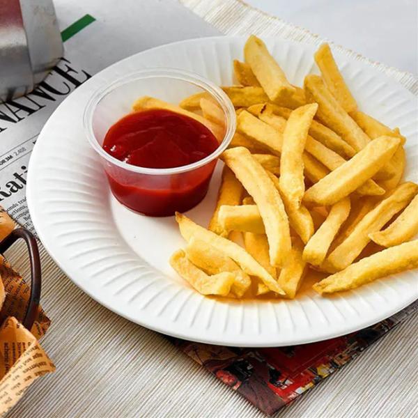 3 Oz Disposable Sauce Cups With Lids Food Plastic Condiment Cups With Lids