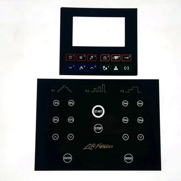 Custom Acrylic Control Panel Overlay with Precision Silk Screen Printing, Custom CNC Cutting, and Scratch Resistant Surface