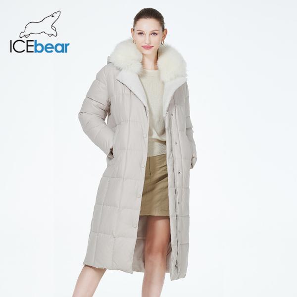 Fox Fur Collar Padded Coat 117cm 119cm Longline Padded Coat