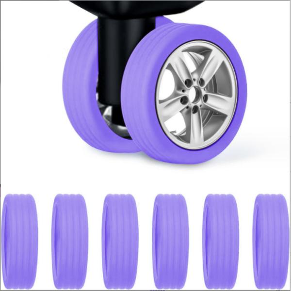 Moulding Processing Service Silicone Luggage Suitcase Wheels Cover for Trolley Case