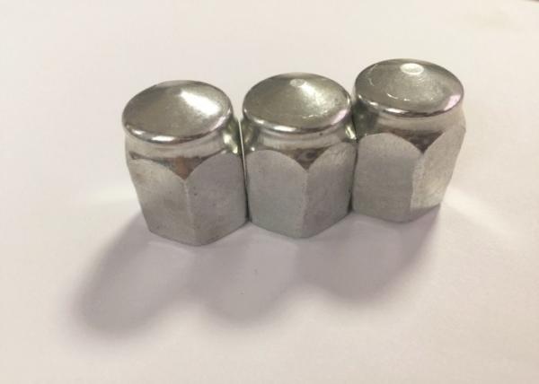 M14*1.5 White Zinc Plating Carbon Steel Wheel Nuts With 28mm Thick