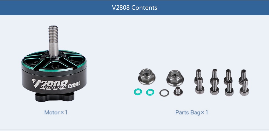 T-Hobby V2808 Factory Supplier Cheap Price 4s 6s Brushless Drone Motor For Fpv Racing