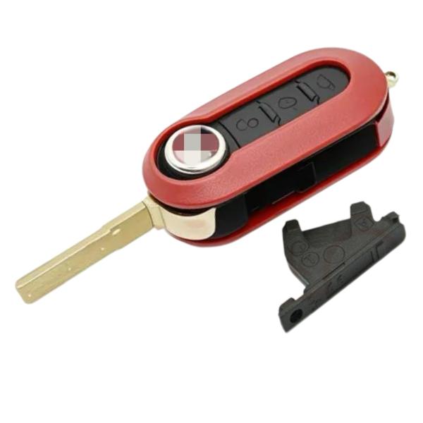 Fiat 3 Button Flip Remote Key Shell Car Key Shell Color Option