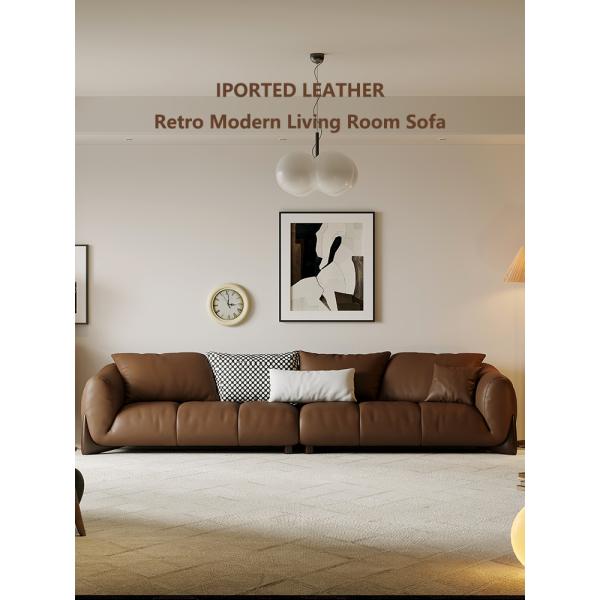 Italian Genuine Leather Sectional Recliner Sofa Set Modular Living Room Furniture