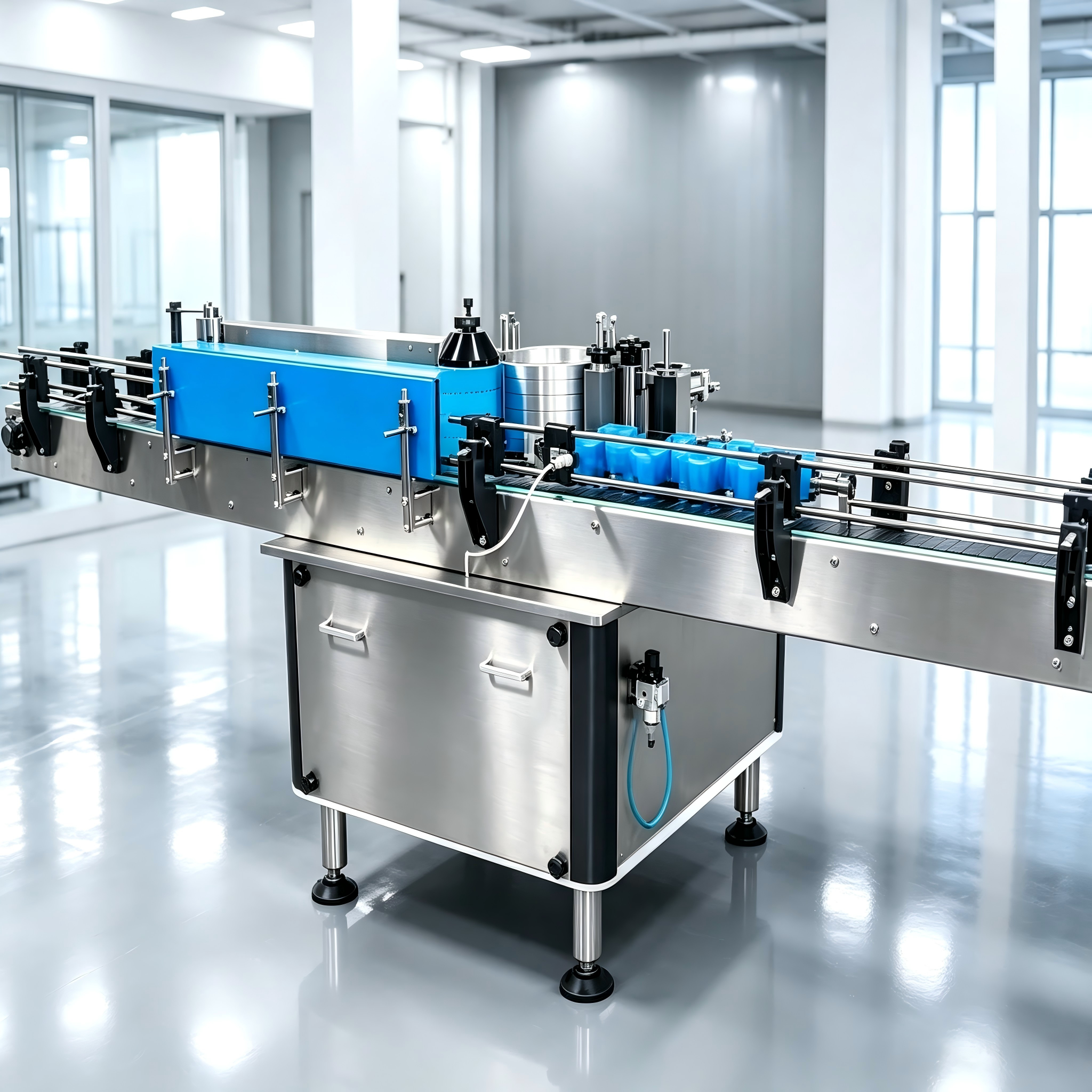 High Accuracy Automatic Flat Labeling Machine 30–100 Pcs/Min For Industrial Packaging
