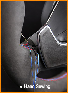 Mewant Car Interior Accessory Genuine Leather Steering Wheel Cover for Land Rover Range Rover Vogue III L322 2002-2012 Models