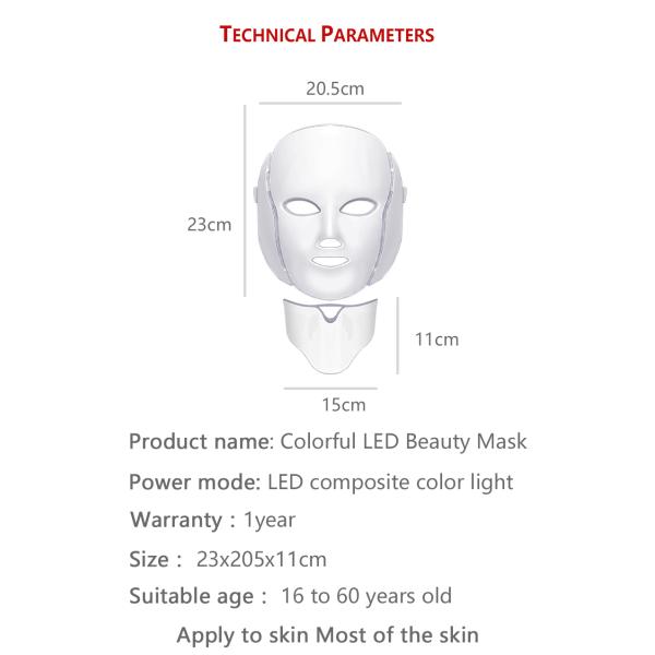 FanXi 7 красит маску света СИД фотона пользы светлого лицевого щитка гермошлема терапией домашнюю