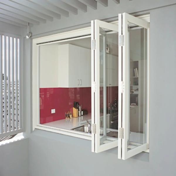 Moderno Design Plexible Screen Soundproof Glass Aluminium Bifold Window com valor ≤2,1 K