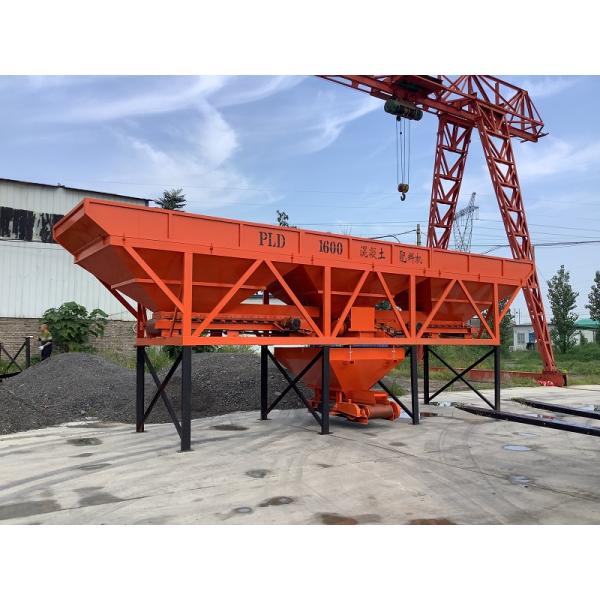 PLD1600 Concrete Batch Mixer Machine 80m3/H Productivity Microcomputer Control