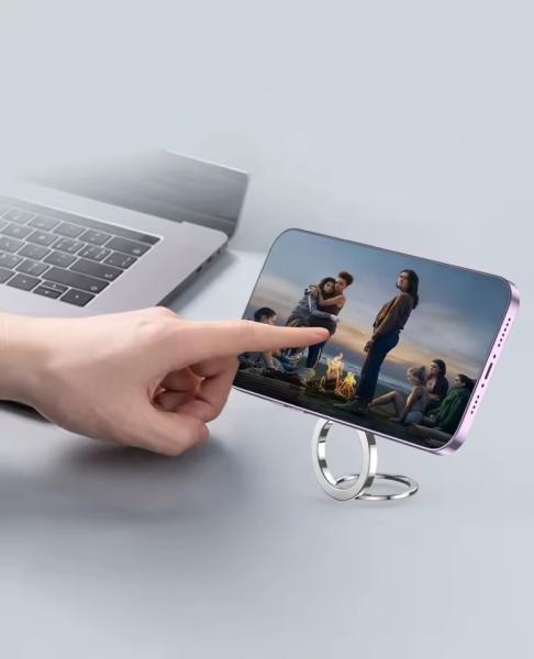 Magnetic Cell Phone Ring Holder Compatible with iPhone 12 13 14 Series MagSafe Removable Cell Phone Grip Kickstand