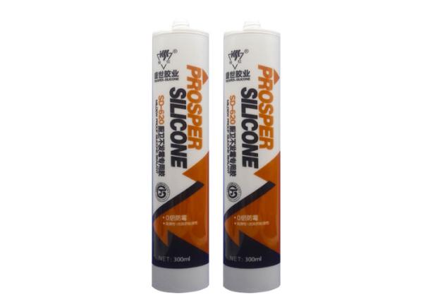 300ml 100% RTV Transparent Silicone Sealant , Kitchen Silicone Sealant Non Paintable