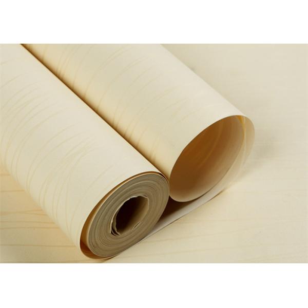 Creamy White Stripes Contemporary Wallpaper for Home , Non Permanent Wallpaper