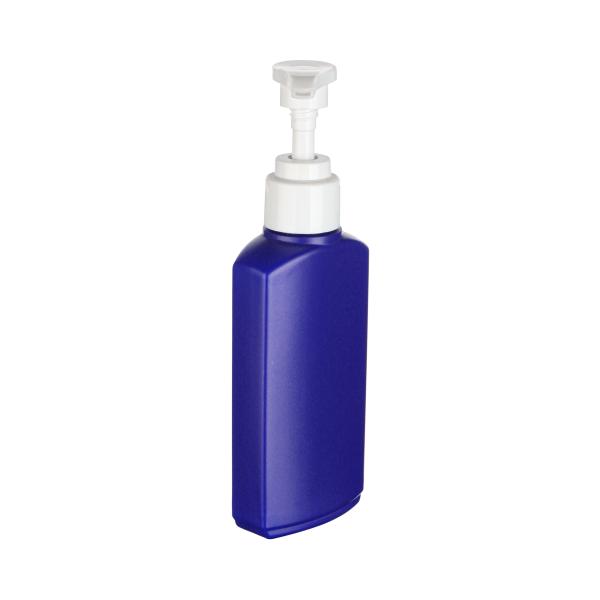 Botella de embalaje de loción de 120 ml, botella de loción vacía de plástico HDPE azul