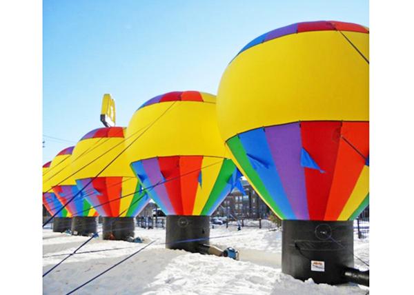 Fabric material Inflatable Advertising Ball ground colorful Inflatable ballon for promotion / outdoor Event