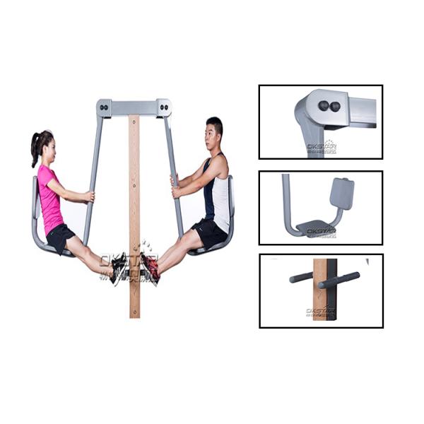 outdoor wooden fitness equipment--WPC Professional Factory Outdoor Fitness Equipment Wood Leg Press