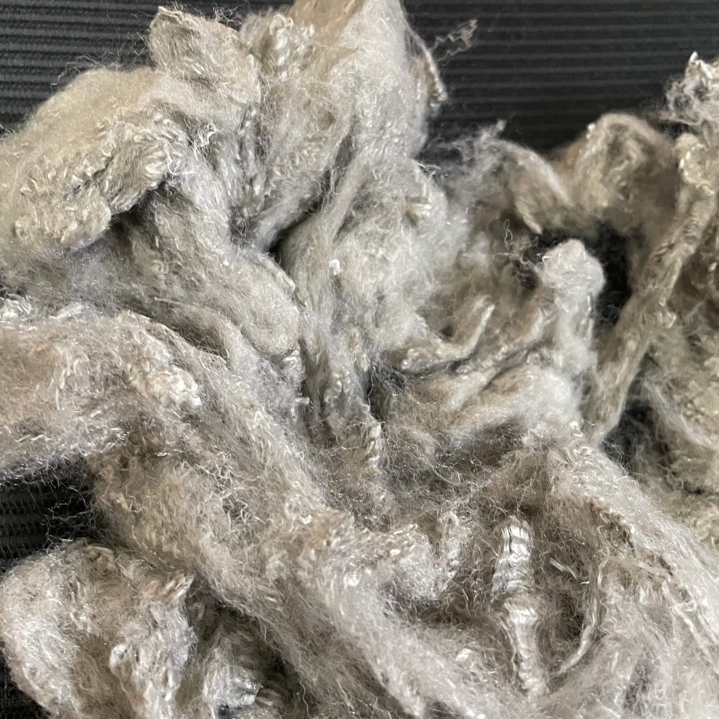 4D*51MM Grey 4080 Low Melting Bicomponent Fiber  Thermal Bonding Grey ES Fiber for Nonwoven, Filter & Hard Wadding