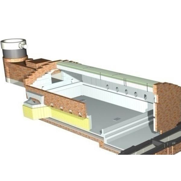ISO45001 Silicate Cross Fired Silicate Glass Melter Furnace