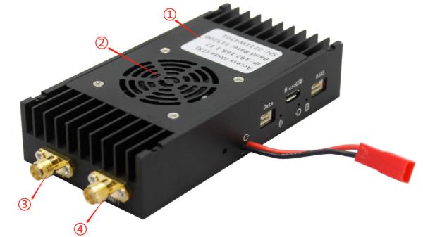 Système de communication de données de véhicule aérien sans pilote avec température de fonctionnement -40C- 65C