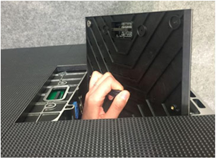 RY1000 Series Ultra HD Indoor Rental LED Screen Video Wall Front Maintenance Quick Lock Assembly