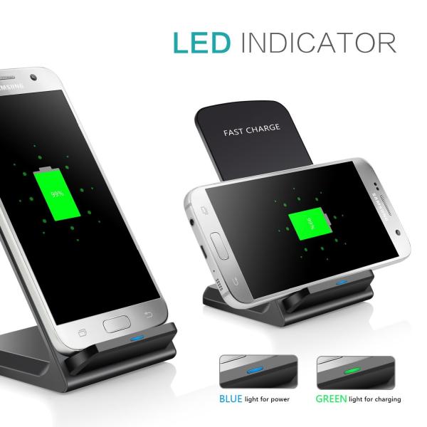 2018 qi fast wireless charger for iPhone x and Samsung mobile phone wireless car charger