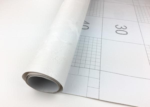 Environmental Friendly Self Adhesive Patterned Paper White Color 53cm*50m