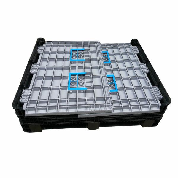 1210H860 Foldable Plastic Storage Container Stackable Pallet Bin Box for Dynamic Load