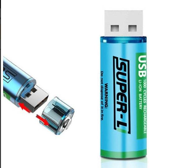 Lightweight Rechargeable Lithium Batteries 1.5V 5 AA 1000mAh CE/ROHS Approval