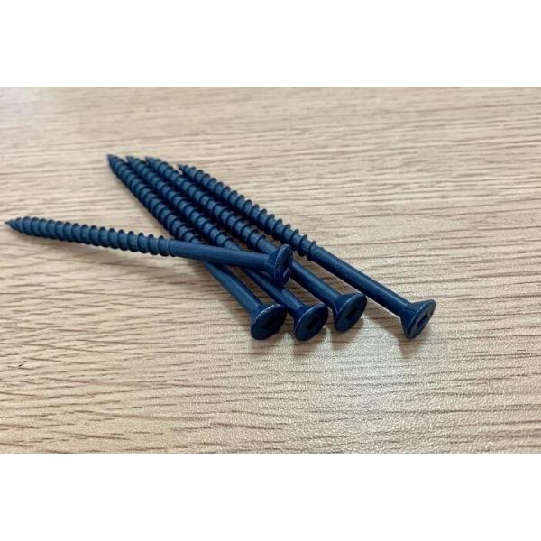 Blue Ruspert 1000 Hours Square Drive SCK Head 80mm Screws , Chipboard Flooring