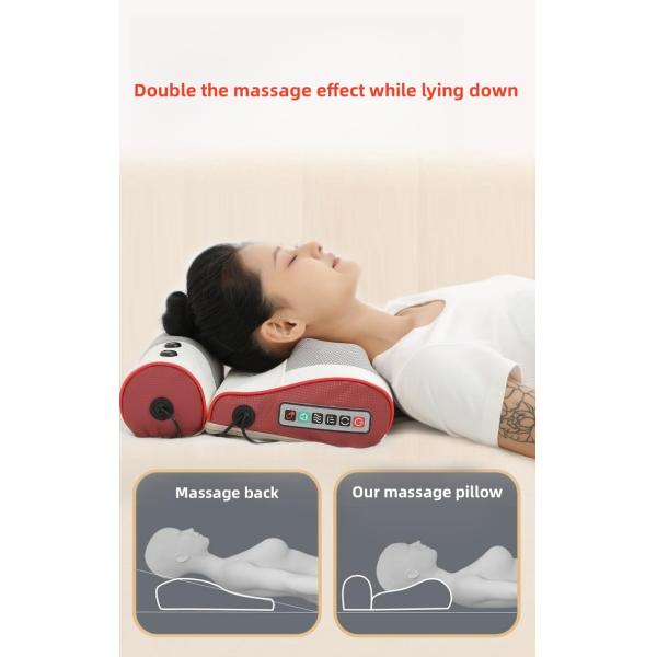 Massage Equipment 2 In 1 Multifunctional Heating Kneading Cervical Spine Car Electric Shiatsu Neck Back Massage Pillow