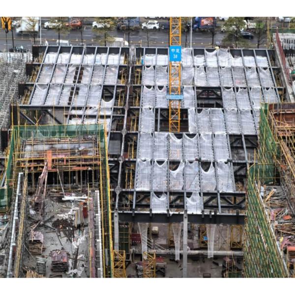 Steel Structure Commercial Prefabricated Office Building Box Shaped Multi High Rise