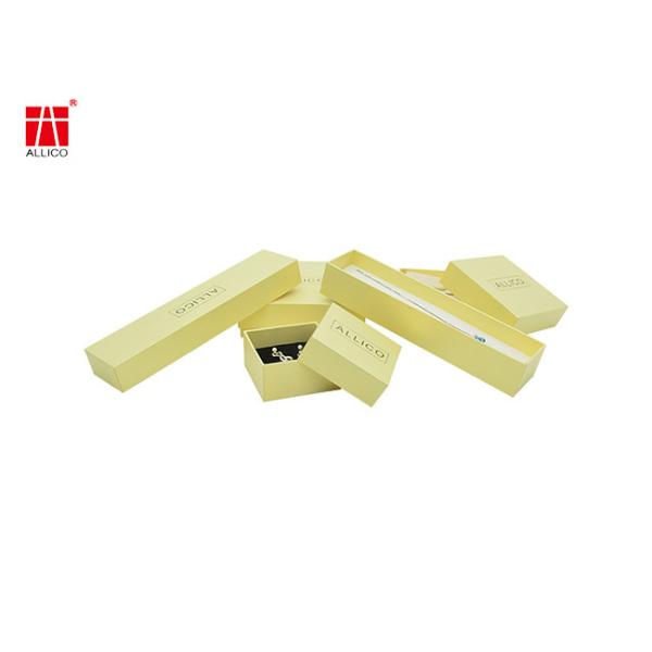 Green Cardboard Jewelry Gift Box Necklace Earrings Use SGS Certificates